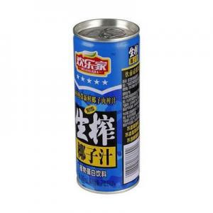 欢乐家生榨椰子汁罐装245ml*12，植物蛋白饮料